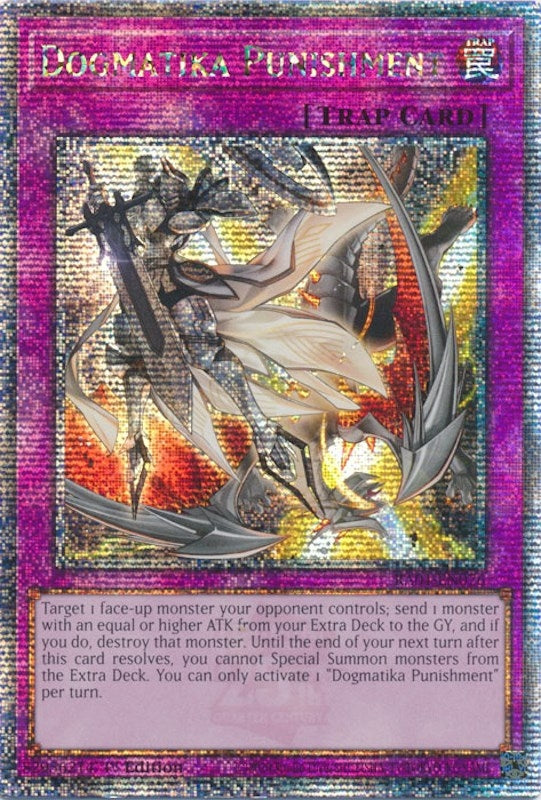 Image for Dogmatika Punishment (Quarter Century Secret Rare) (RA01-EN076) (RA01) - YuGiOh