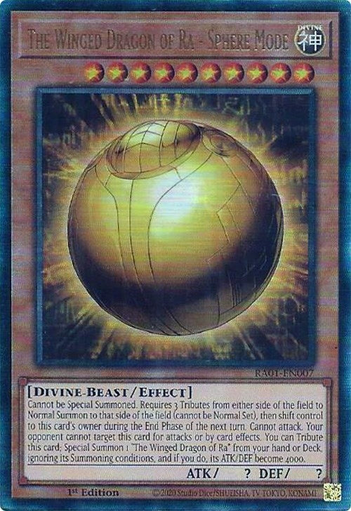 The Winged Dragon of Ra - Sphere Mode (PUR) (RA01-EN007) (RA01)