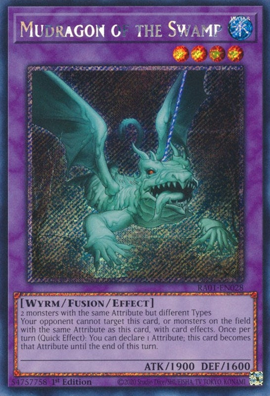Mudragon of the Swamp (Platinum Secret Rare) (RA01-EN028) (RA01)