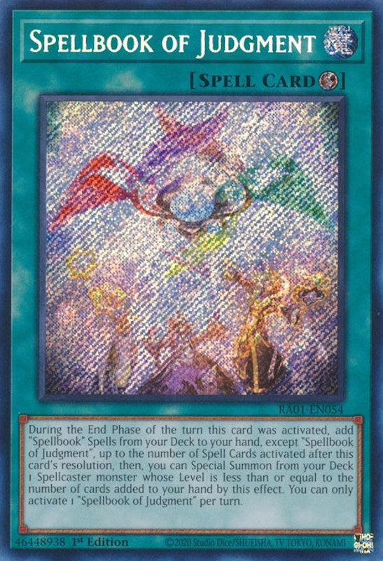 Image for Spellbook of Judgment (Secret Rare) (RA01-EN054) (RA01) - YuGiOh