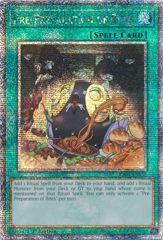 Image for Pre-Preparation of Rites (Quarter Century Secret Rare) (RA01-EN055) (RA01) - YuGiOh