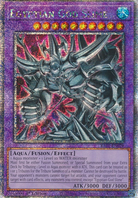 Image for Egyptian God Slime (Quarter Century Secret Rare) (RA01-EN029) (RA01) - YuGiOh