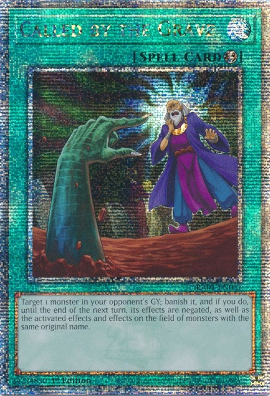 Image for Called by the Grave (Quarter Century Secret Rare) (RA01-EN057) (RA01) - YuGiOh