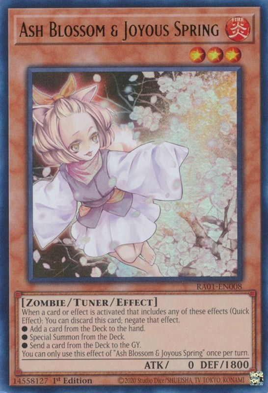 Image for Ash Blossom & Joyous Spring (UR) (RA01-EN008) (RA01) - YuGiOh