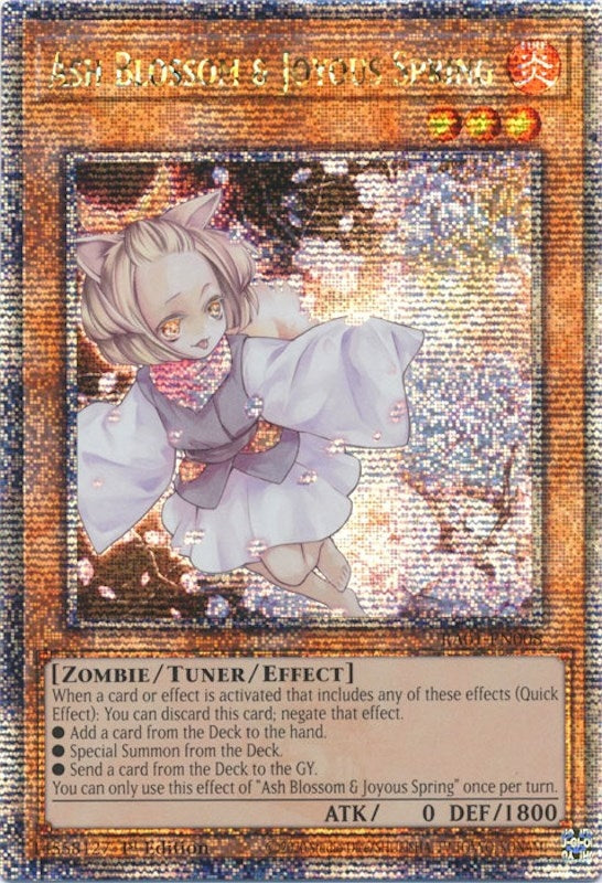 Ash Blossom & Joyous Spring (Quarter Century Secret Rare) (RA01-EN008) (RA01)