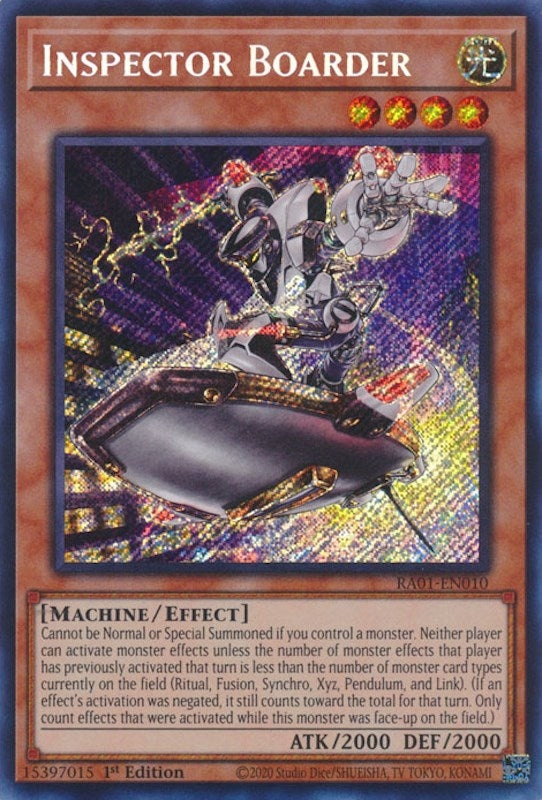 Image for Inspector Boarder (Secret Rare) (RA01-EN010) (RA01) - YuGiOh