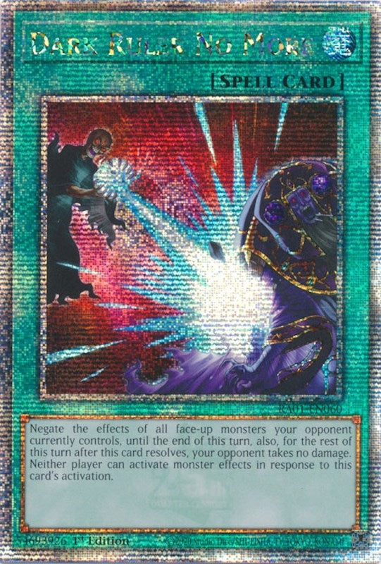Image for Dark Ruler No More (Quarter Century Secret Rare) (RA01-EN060) (RA01) - YuGiOh