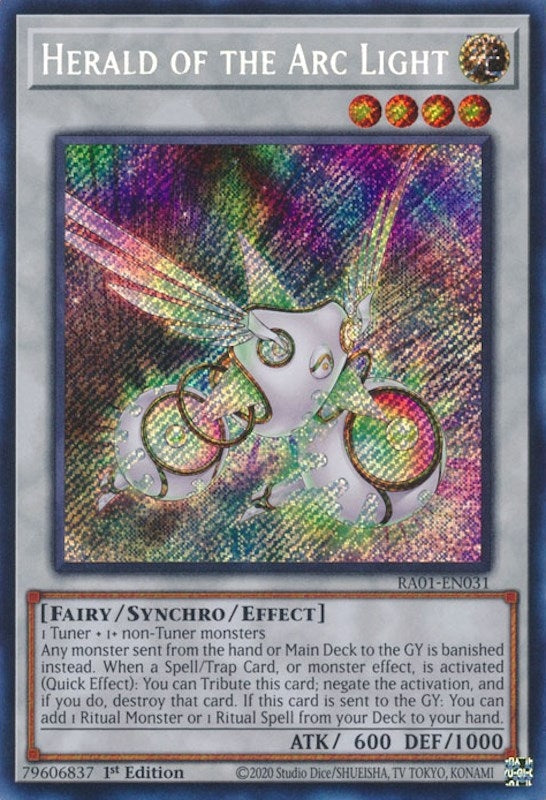Image for Herald of the Arc Light (Secret Rare) (RA01-EN031) (RA01) - YuGiOh