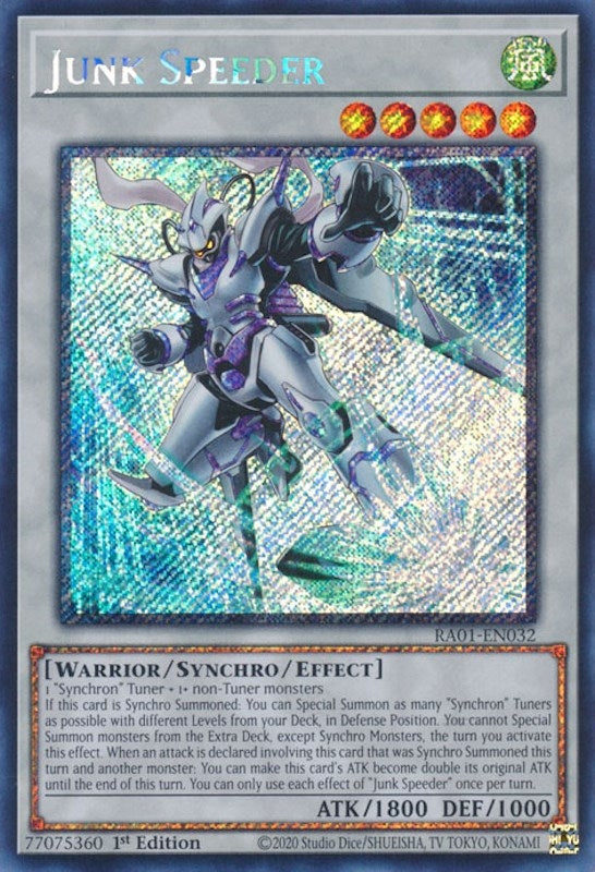 Junk Speeder (Platinum Secret Rare) (RA01-EN032) (RA01)