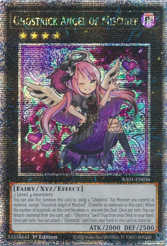 Image for Ghostrick Angel of Mischief (Quarter Century Secret Rare) (RA01-EN036) (RA01) - YuGiOh