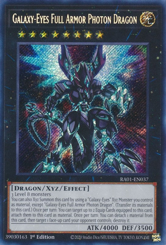 Image for Galaxy-Eyes Full Armor Photon Dragon (Secret Rare) (RA01-EN037) (RA01) - YuGiOh