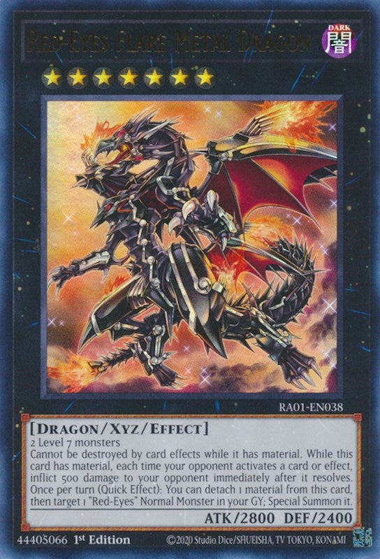 Image for Red-Eyes Flare Metal Dragon (UR) (RA01-EN038) (RA01) - YuGiOh