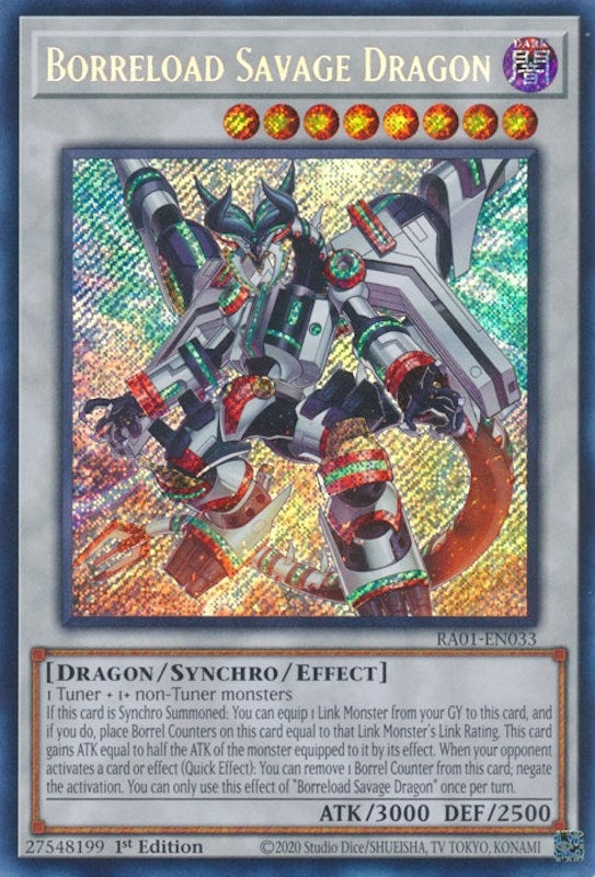 Image for Borreload Savage Dragon (Secret Rare) (RA01-EN033) (RA01) - YuGiOh