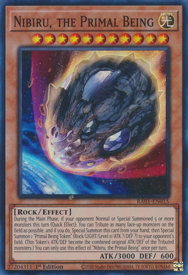 Image for Nibiru, the Primal Being (RA01-EN015) (RA01) - YuGiOh