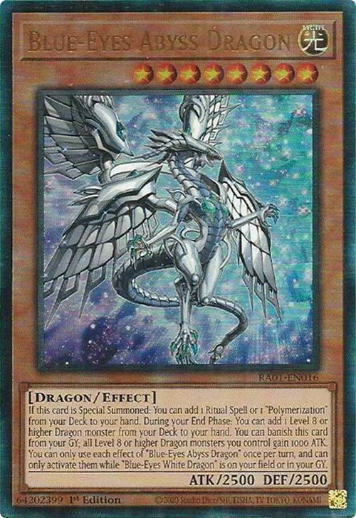 Blue-Eyes Abyss Dragon (PUR) (RA01-EN016) (RA01)