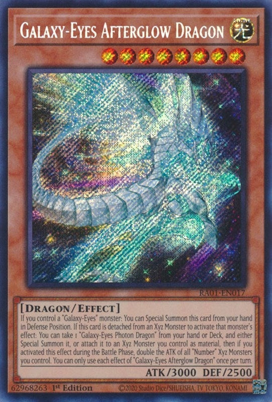 Image for Galaxy-Eyes Afterglow Dragon (Secret Rare) (RA01-EN017) (RA01) - YuGiOh
