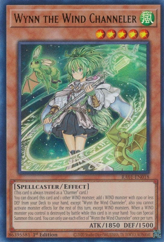 Image for Wynn the Wind Channeler (UR) (RA01-EN018) (RA01) - YuGiOh