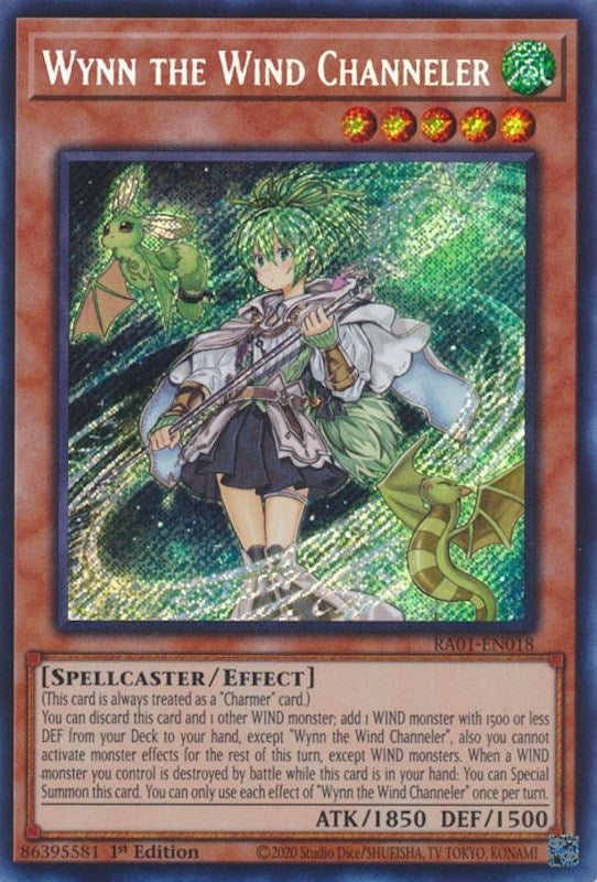Image for Wynn the Wind Channeler (Secret Rare) (RA01-EN018) (RA01) - YuGiOh