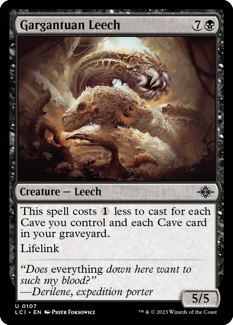 Image for Gargantuan Leech (107) (The Lost Caverns of Ixalan) - Magic: The Gathering