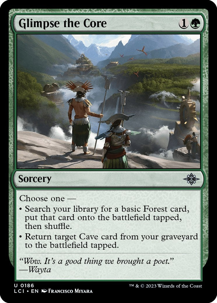 Image for Glimpse the Core (186) (The Lost Caverns of Ixalan) - Magic: The Gathering
