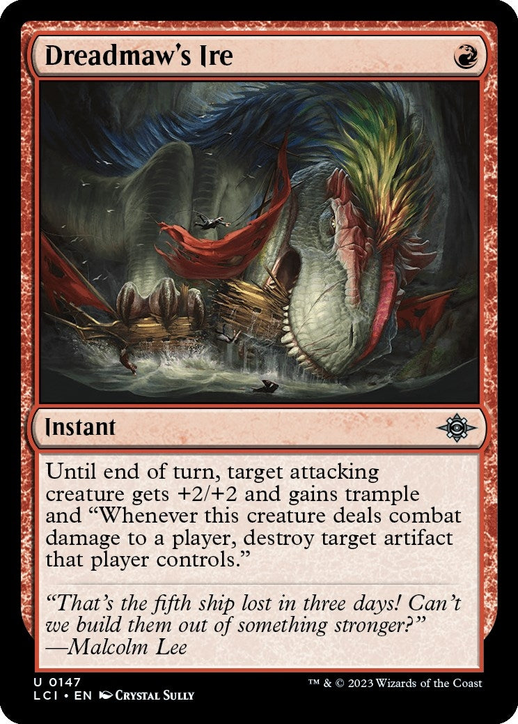 Image for Dreadmaw's Ire (147) (The Lost Caverns of Ixalan) - Magic: The Gathering
