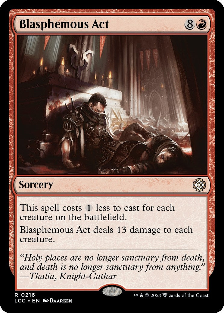Image for Blasphemous Act (216) (The Lost Caverns of Ixalan) - Magic: The Gathering