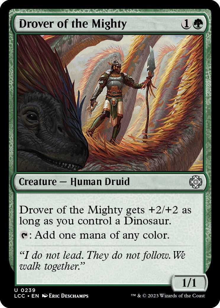 Image for Drover of the Mighty (239) (The Lost Caverns of Ixalan) - Magic: The Gathering