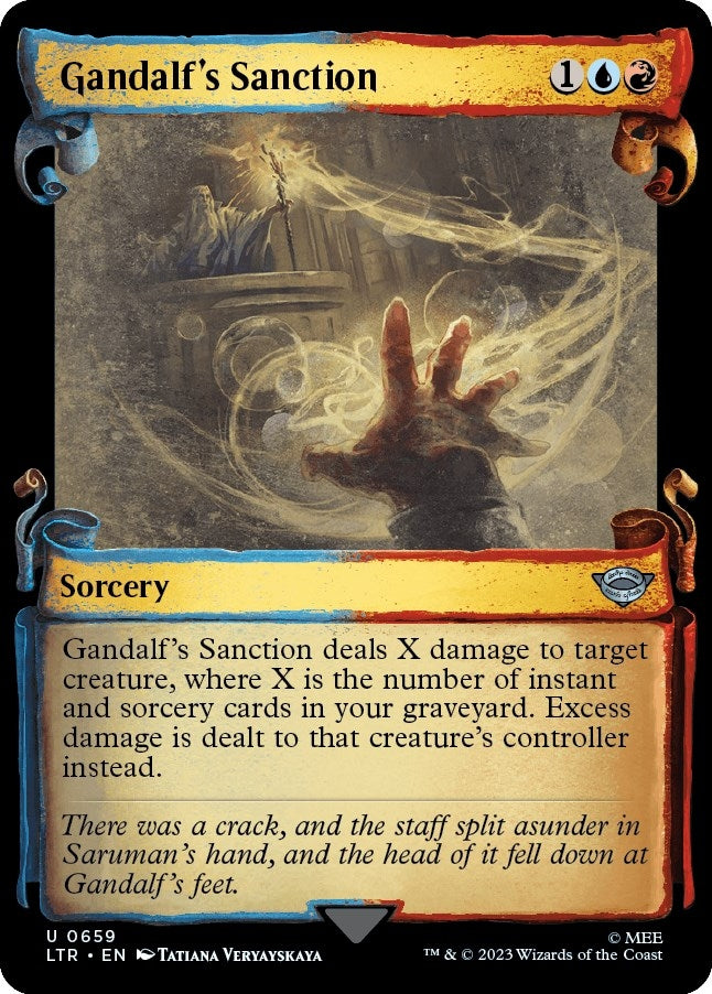 Image for Gandalf's Sanction (Showcase Scrolls) (659) (Universes Beyond: The Lord of the Rings: Tales of Middle-earth) - Magic: The Gathering