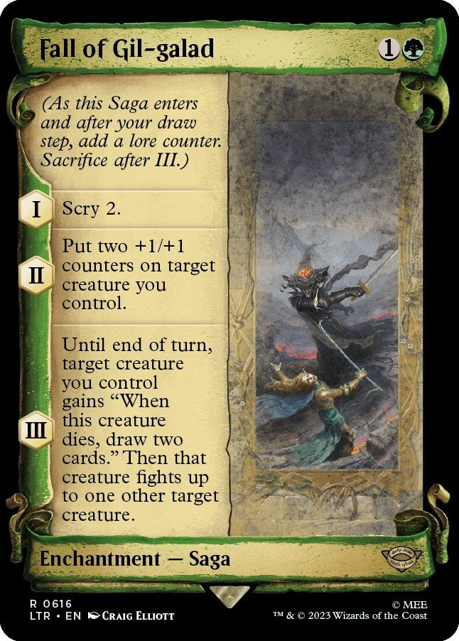 Image for Fall of Gil-galad (Showcase Scrolls) (616) (Universes Beyond: The Lord of the Rings: Tales of Middle-earth) - Magic: The Gathering