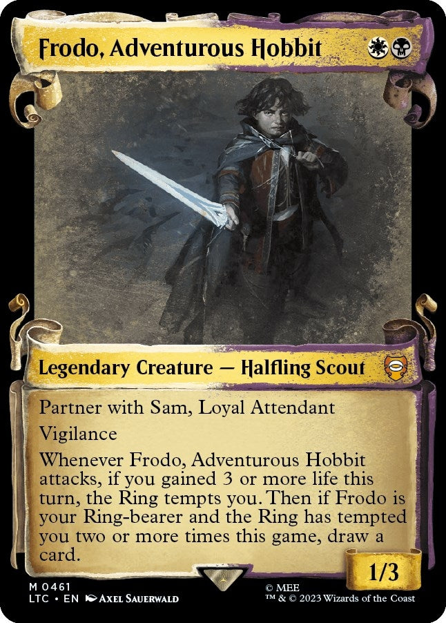 Image for Frodo, Adventurous Hobbit (Showcase Scrolls) (461) (The Lord of the Rings: Tales of Middle-earth) - Magic: The Gathering