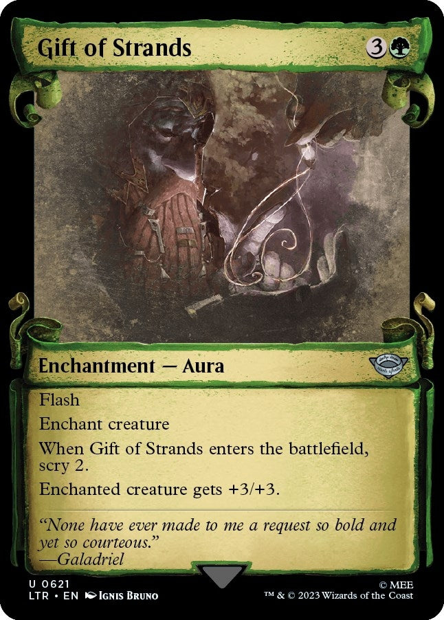 Image for Gift of Strands (Showcase Scrolls) (621) (Universes Beyond: The Lord of the Rings: Tales of Middle-earth) - Magic: The Gathering