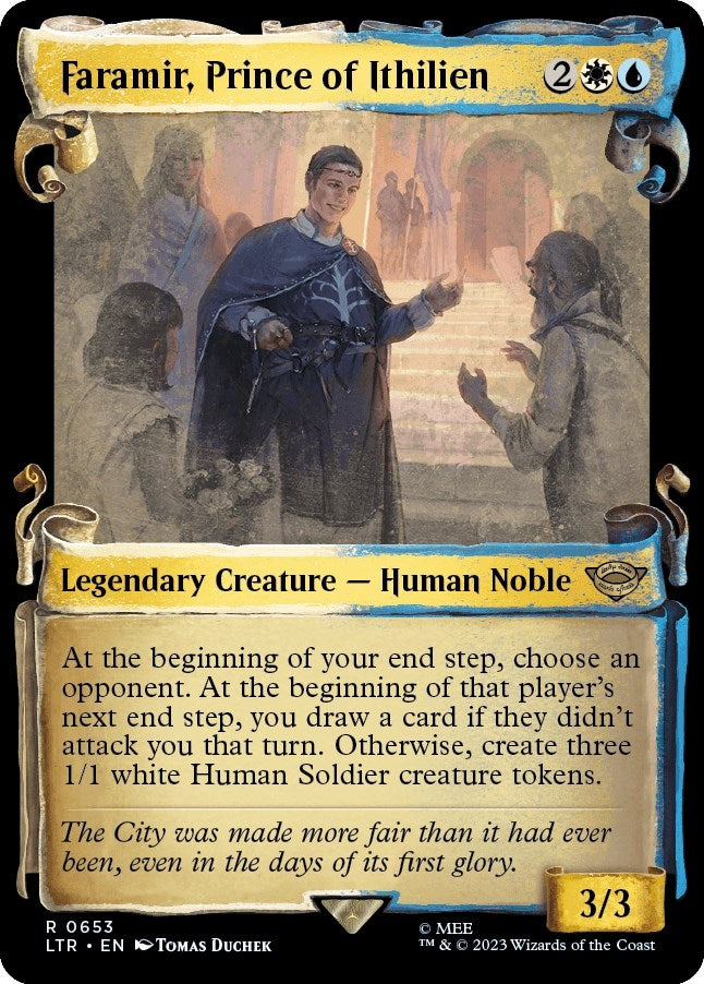 Image for Faramir, Prince of Ithilien (Showcase Scrolls) (653) (Universes Beyond: The Lord of the Rings: Tales of Middle-earth) - Magic: The Gathering