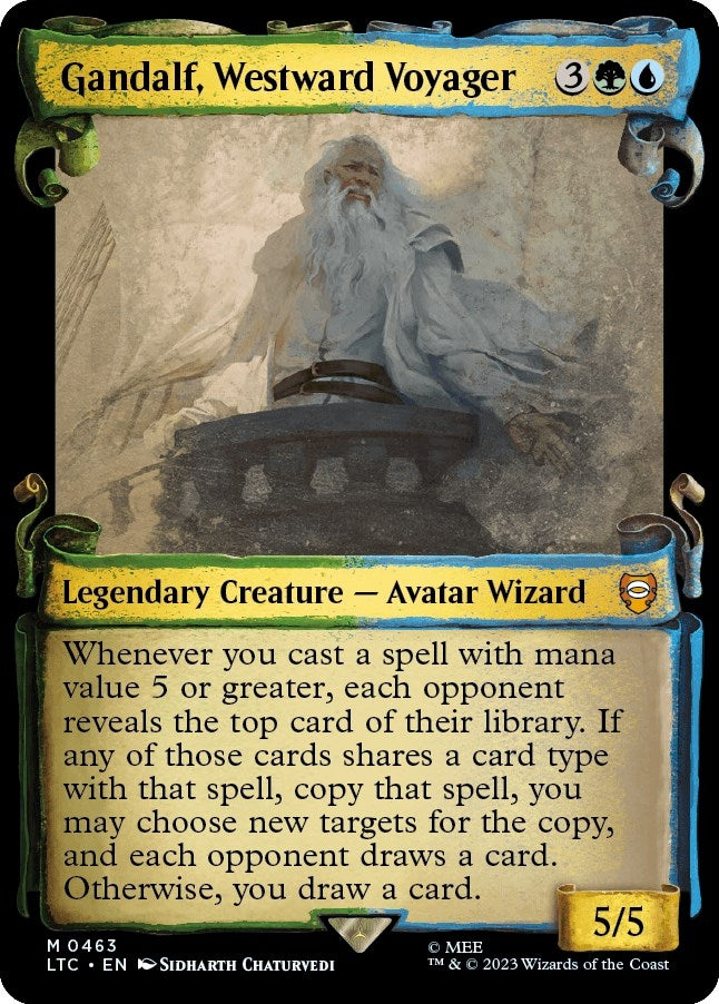 Image for Gandalf, Westward Voyager (Showcase Scrolls) (463) (The Lord of the Rings: Tales of Middle-earth) - Magic: The Gathering