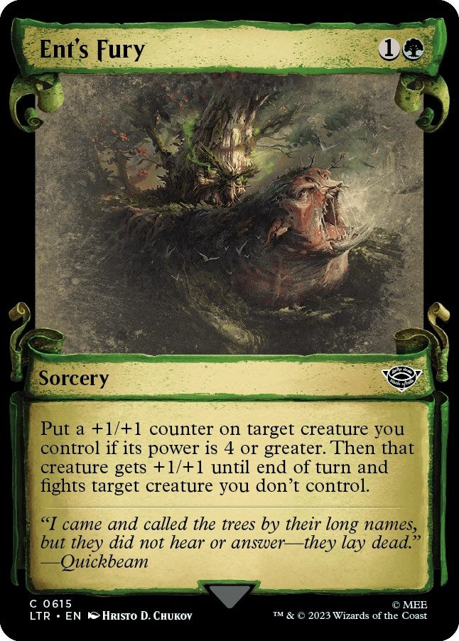 Image for Ent's Fury (Showcase Scrolls) (615) (Universes Beyond: The Lord of the Rings: Tales of Middle-earth) - Magic: The Gathering
