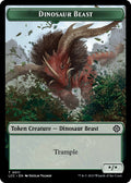 Image for Dinosaur Beast // Dinosaur Double-Sided Token (11 // 10) (The Lost Caverns of Ixalan) - Magic: The Gathering
