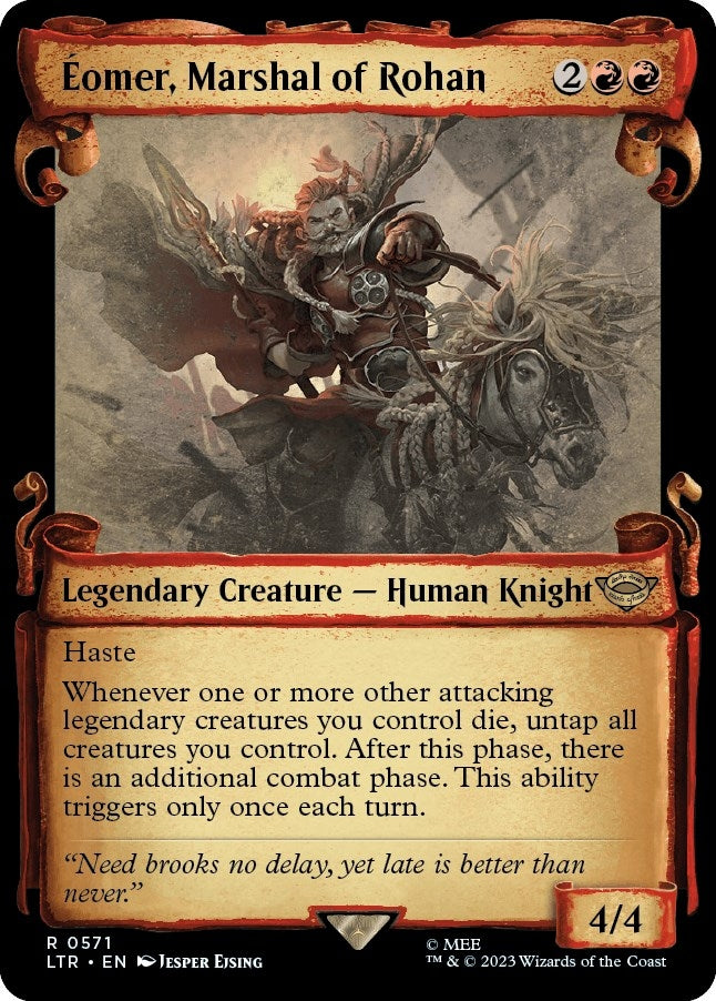 Image for Eomer, Marshal of Rohan (Showcase Scrolls) (571) (Universes Beyond: The Lord of the Rings: Tales of Middle-earth) - Magic: The Gathering