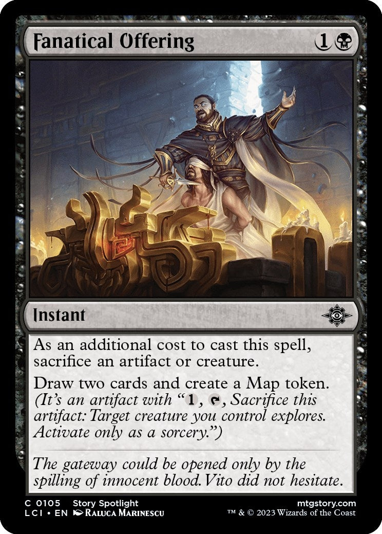 Image for Fanatical Offering (105) (The Lost Caverns of Ixalan) - Magic: The Gathering