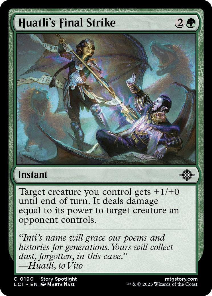 Image for Huatli's Final Strike (190) (The Lost Caverns of Ixalan) - Magic: The Gathering