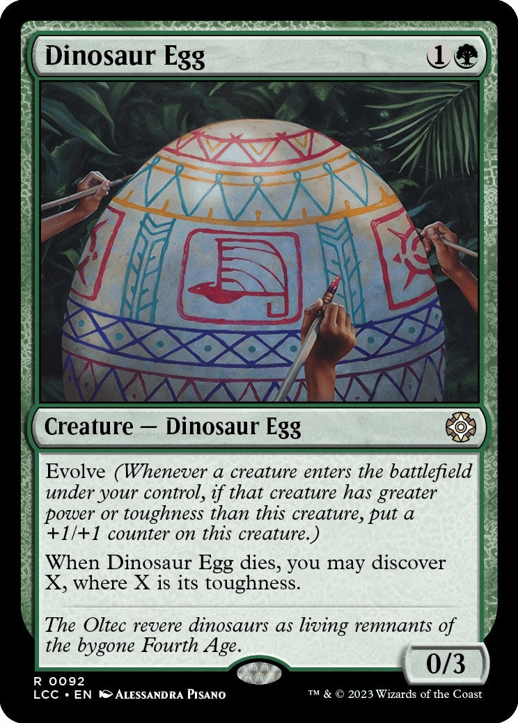 Image for Dinosaur Egg (92) (The Lost Caverns of Ixalan) - Magic: The Gathering