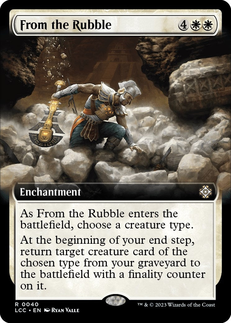 Image for From the Rubble (Extended Art) (40) (The Lost Caverns of Ixalan) - Magic: The Gathering