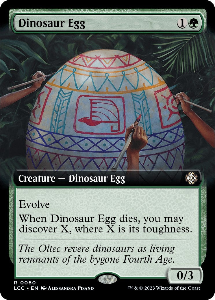 Image for Dinosaur Egg (Extended Art) (60) (The Lost Caverns of Ixalan) - Magic: The Gathering