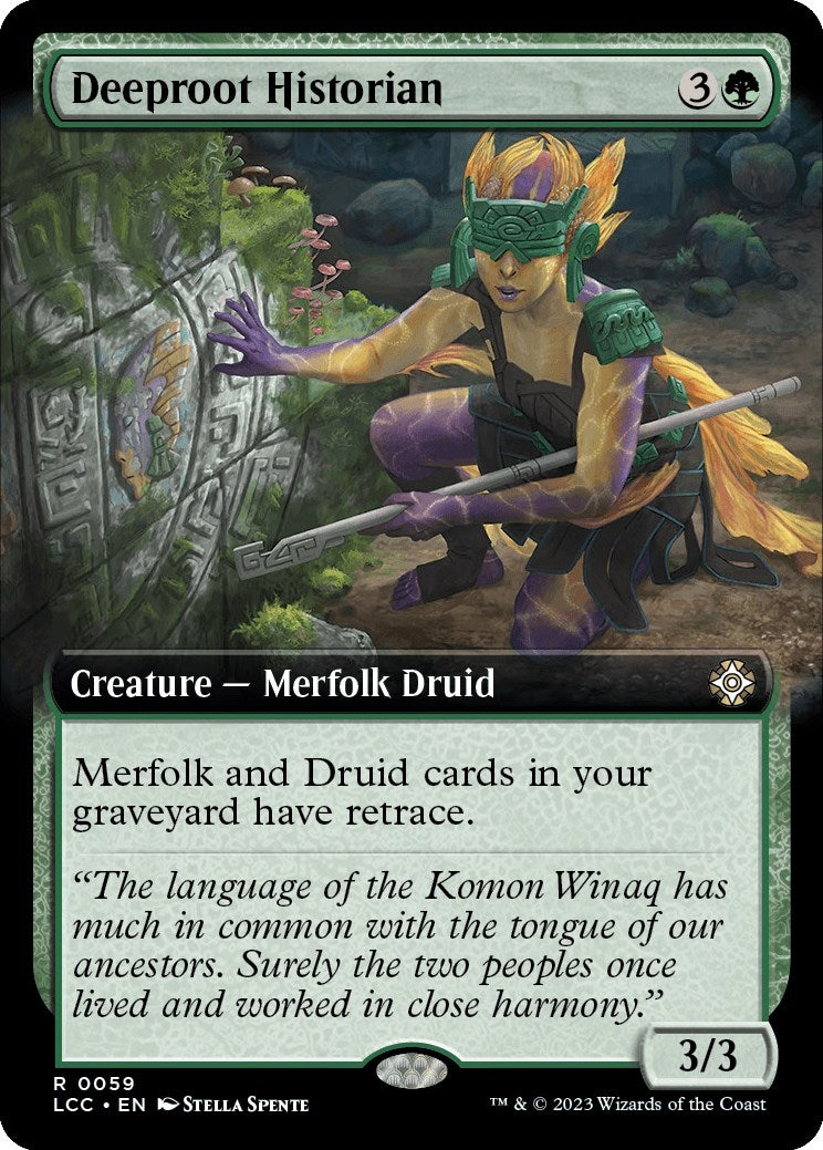 Image for Deeproot Historian (Extended Art) (59) (The Lost Caverns of Ixalan) - Magic: The Gathering