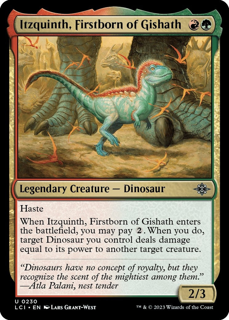 Image for Itzquinth, Firstborn of Gishath (230) (The Lost Caverns of Ixalan) - Magic: The Gathering
