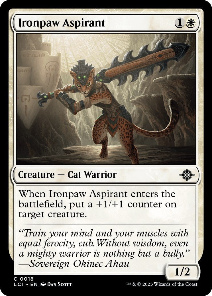 Image for Ironpaw Aspirant (18) (The Lost Caverns of Ixalan) - Magic: The Gathering