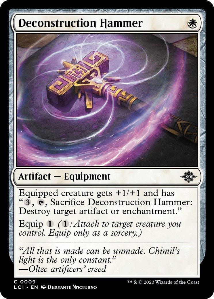 Image for Deconstruction Hammer (9) (The Lost Caverns of Ixalan) - Magic: The Gathering