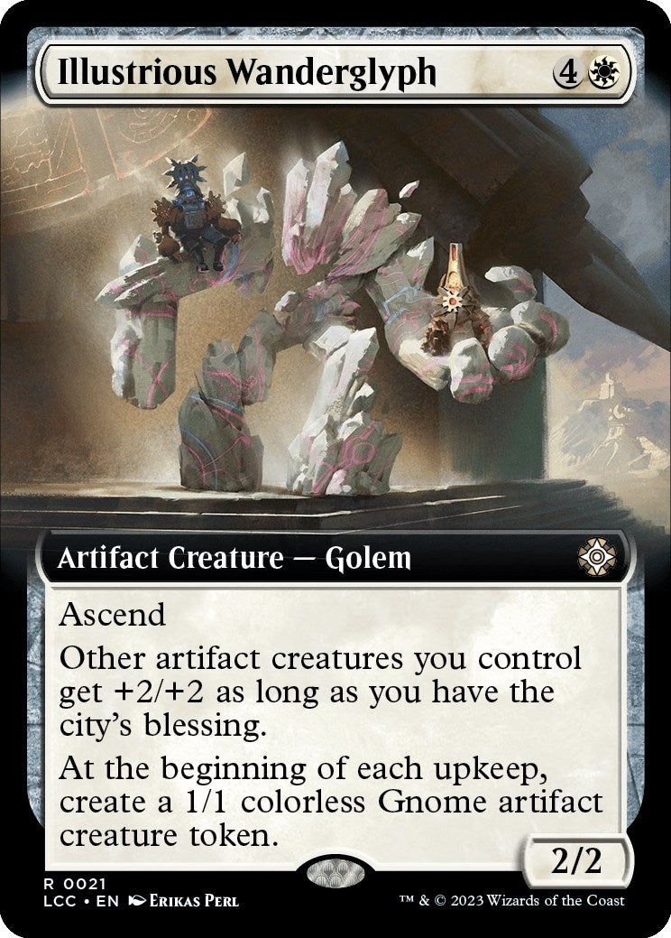 Image for Illustrious Wanderglyph (Extended Art) (21) (The Lost Caverns of Ixalan) - Magic: The Gathering