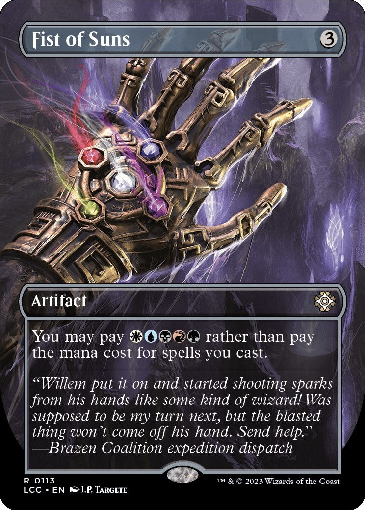Image for Fist of Suns (Borderless) (113) (The Lost Caverns of Ixalan) - Magic: The Gathering