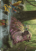 Image for Basking Capybara Art Card (Gold-Stamped Signature) (22) (The Lost Caverns of Ixalan) - Magic: The Gathering
