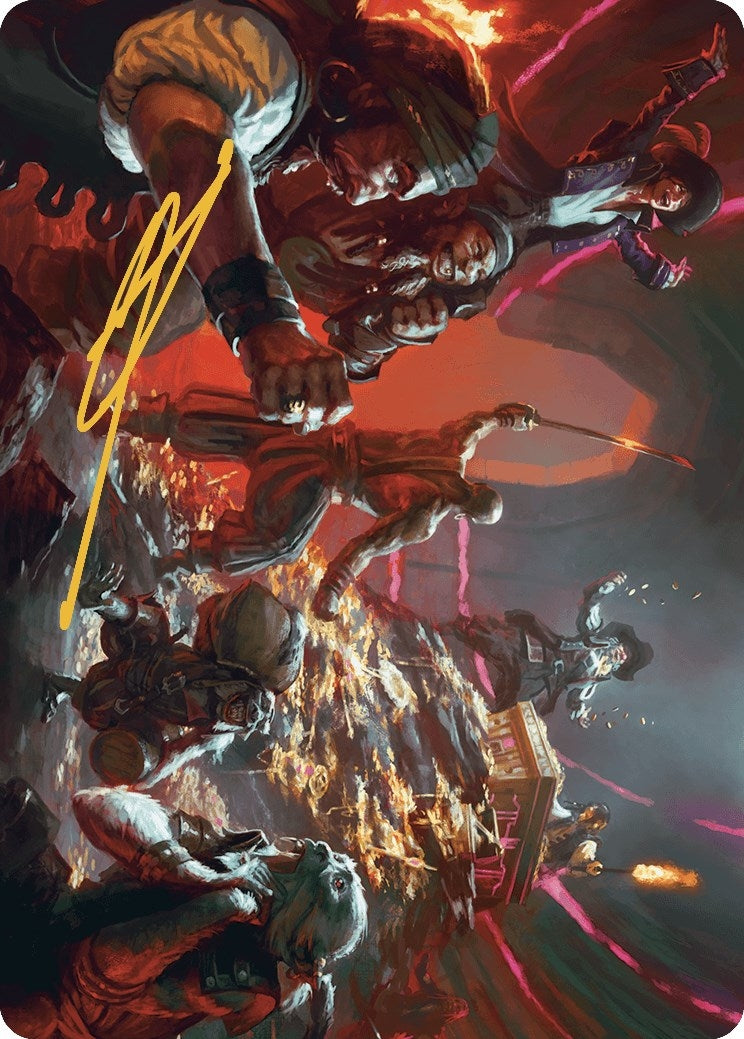 Image for Hit the Mother Lode Art Card (Gold-Stamped Signature) (19) (The Lost Caverns of Ixalan) - Magic: The Gathering