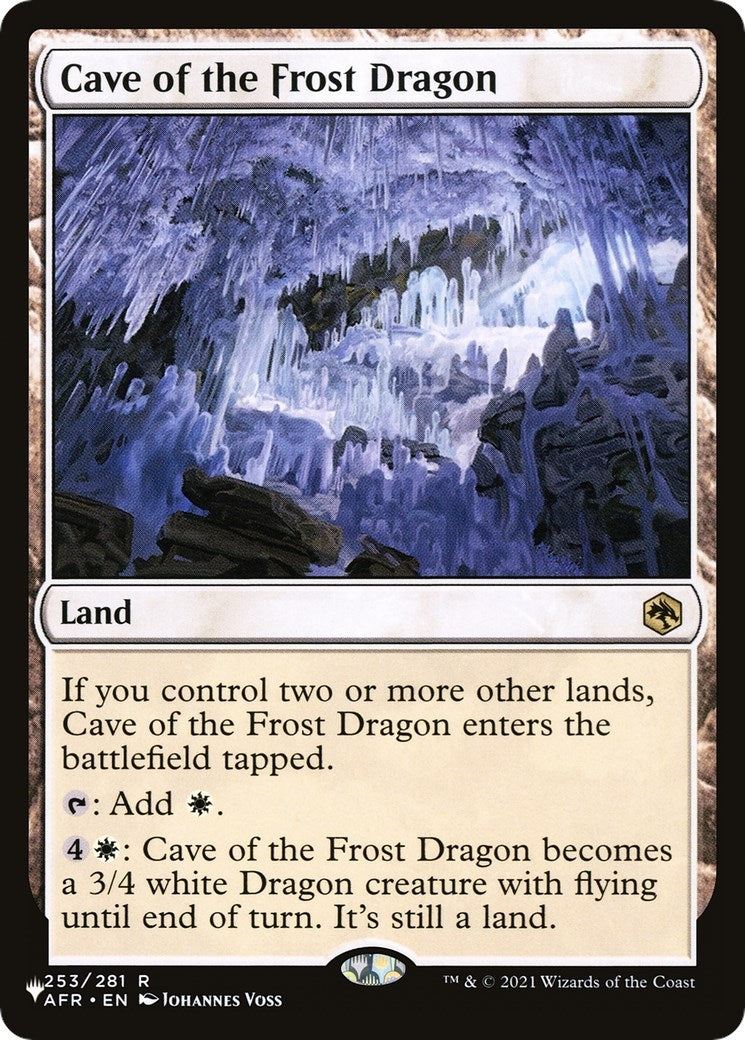 Image for Cave of the Frost Dragon (253/281) (The List Reprints) - Magic: The Gathering